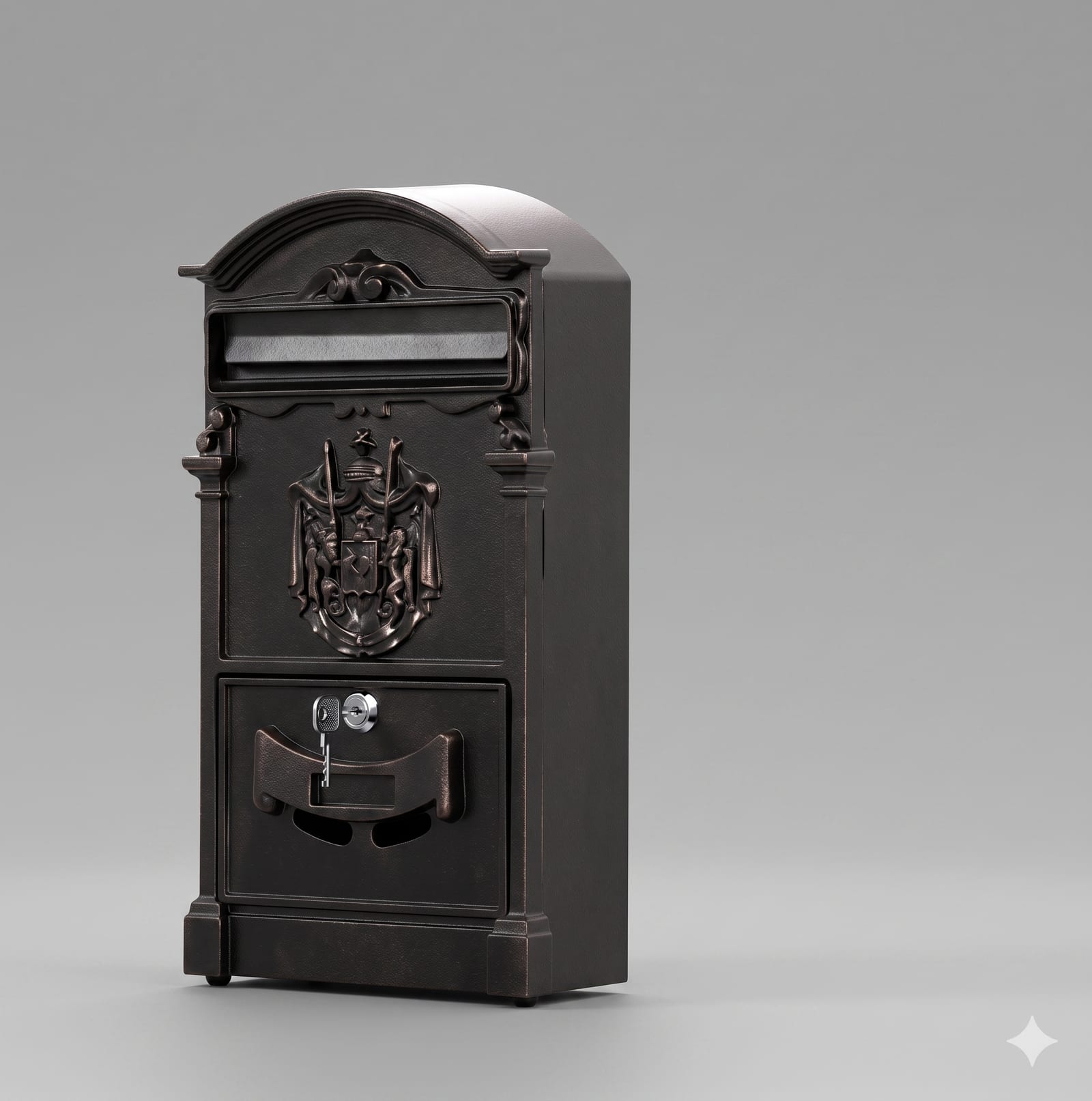 Ornate Cast-Aluminium Letter Box