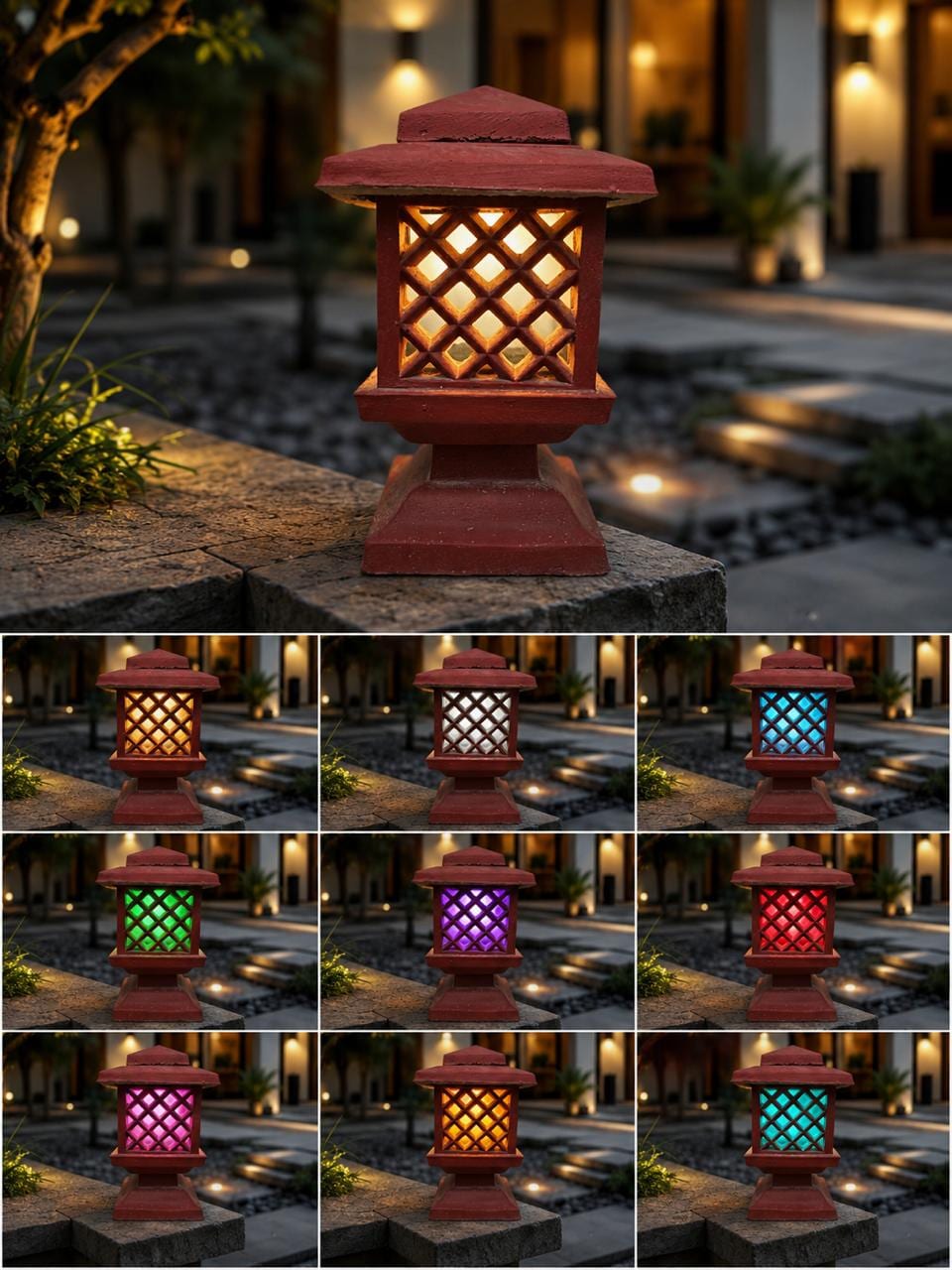 Terracotta Courtyard Lantern