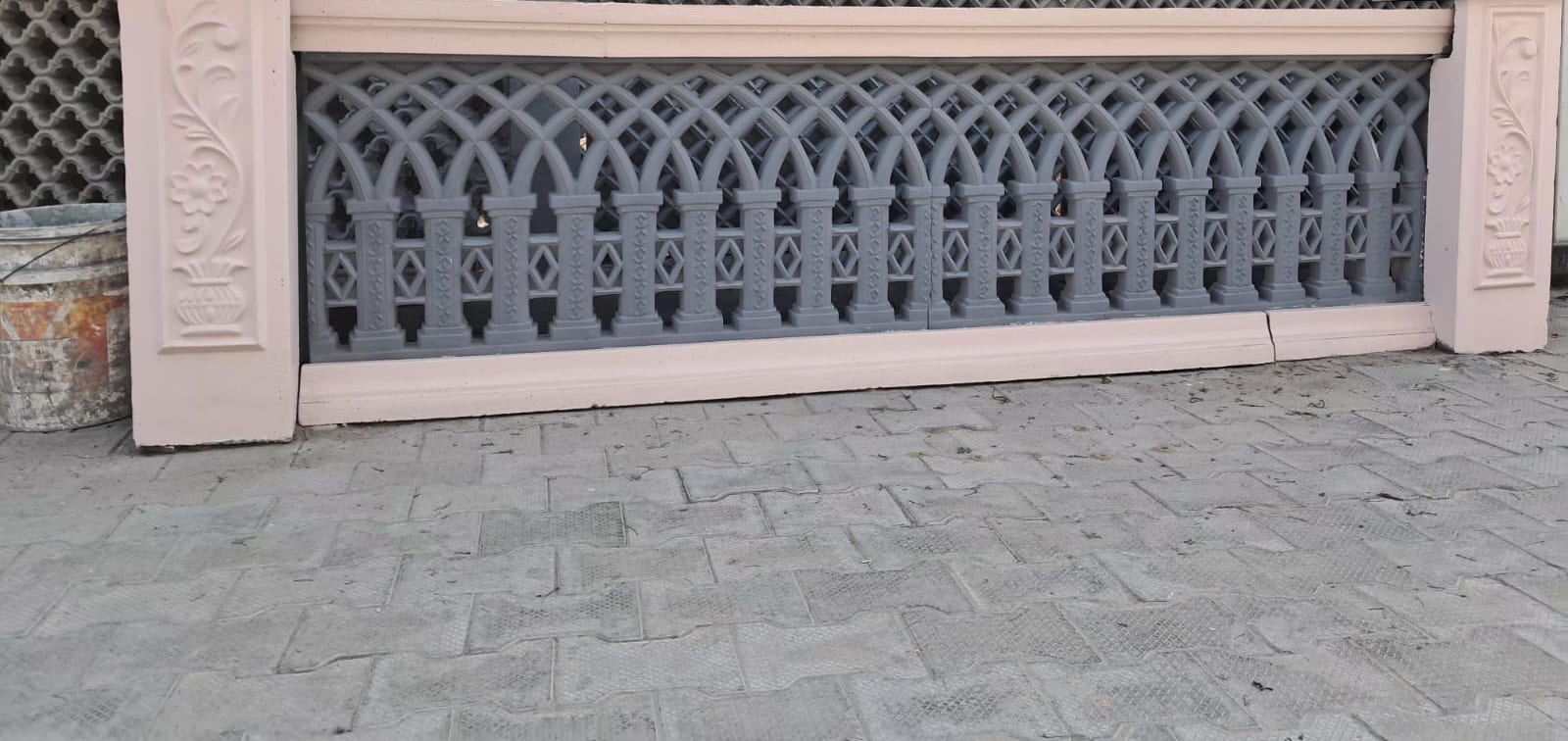 Gothic-Arch Boundary Wall
