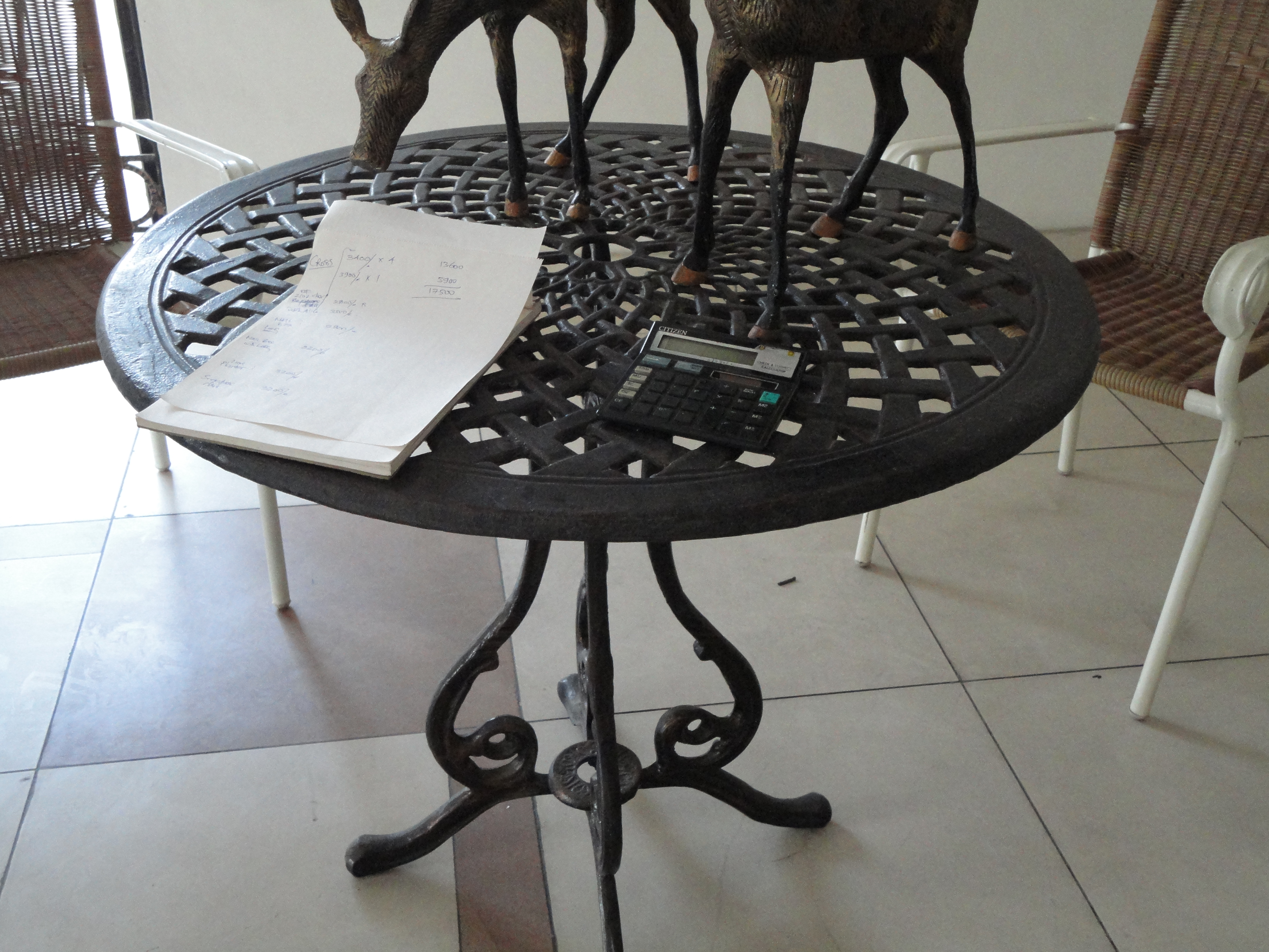Cast-Iron Table — Furniture